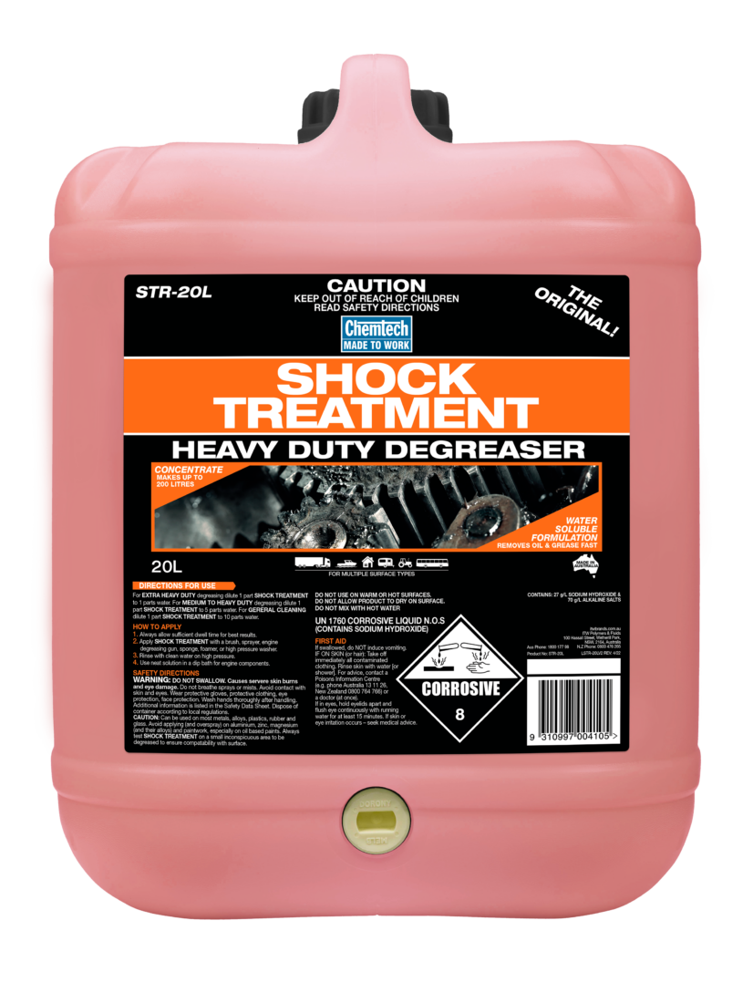 Str 20l Shock Treatment Degreaser 20l Front